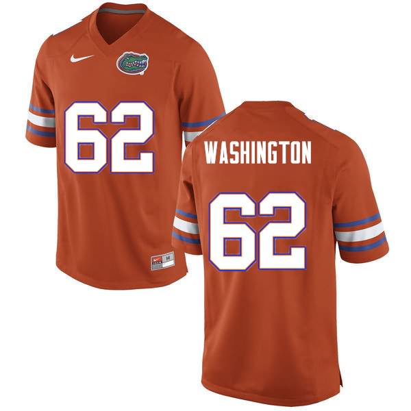 Men's NCAA Florida Gators James Washington #62 Stitched Authentic Nike Orange College Football Jersey DND7365AJ